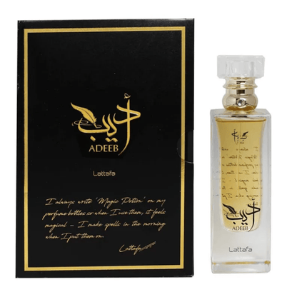Lattafa Adeeb Eau De Parfum 80ml – Long Lasting Original Elegant Unisex Fragrance for Men & Women