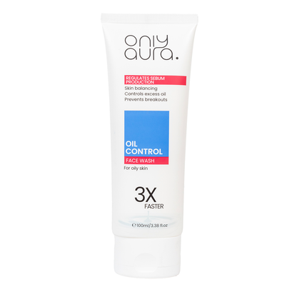 Only Aura Face Wash Oil Control 100ml – Deep Cleansing Skincare Face Wash for Excess Oil Removal, Acne Control, Pore Purifica