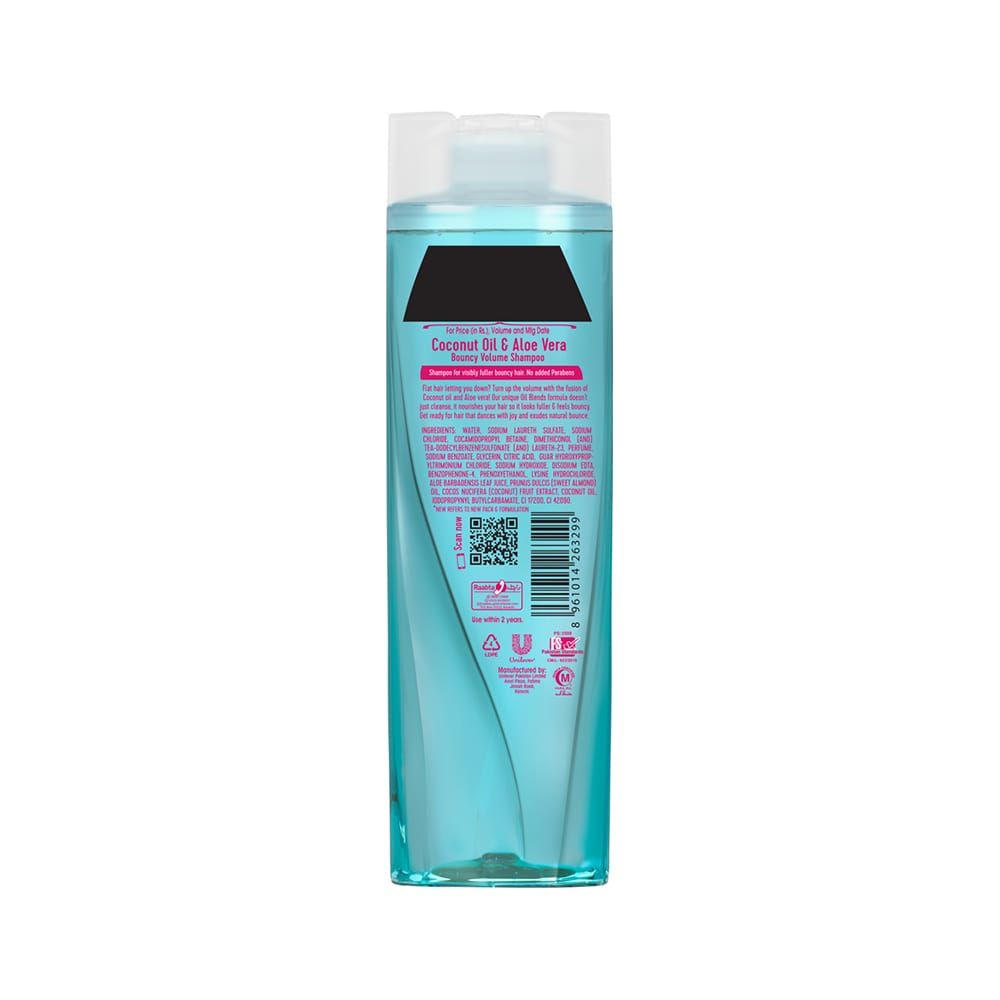 Sunsilk Coconut Oil and Aloe Vera Bouncy Volume Shampoo 380ml