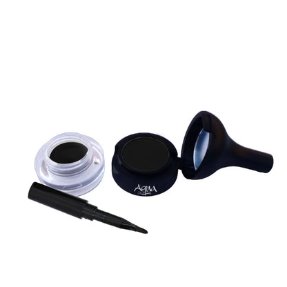 Aqua Color Line 3D Eyebrow Powder & Gel Eyeliner (BLACK)