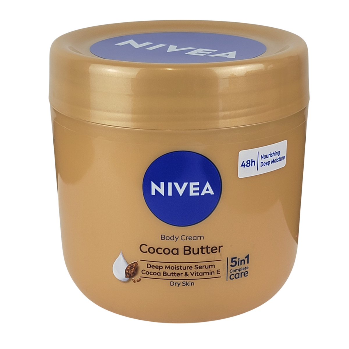 Nivea Cocoa Butter Body Cream 400ml Deep Moisture Serum, Vitamin E, 5-in-1 Complete Care for Dry Skin