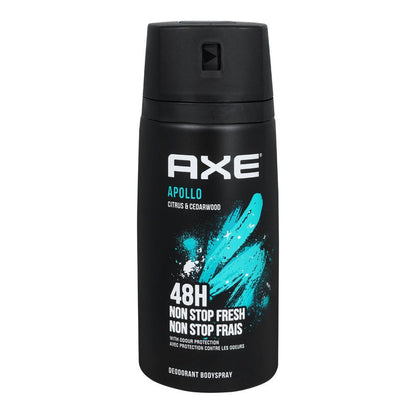 Axe Apollo Citrus & Cedarwood 48H Non-Stop Fresh Deodorant Body Spray 150ml Long-Lasting Fragrance & Odor Protection