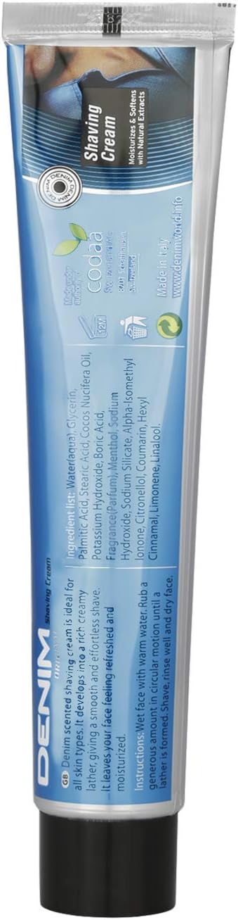 Aris Perfumes Denim Original Shaving Cream for Men, 100 ml