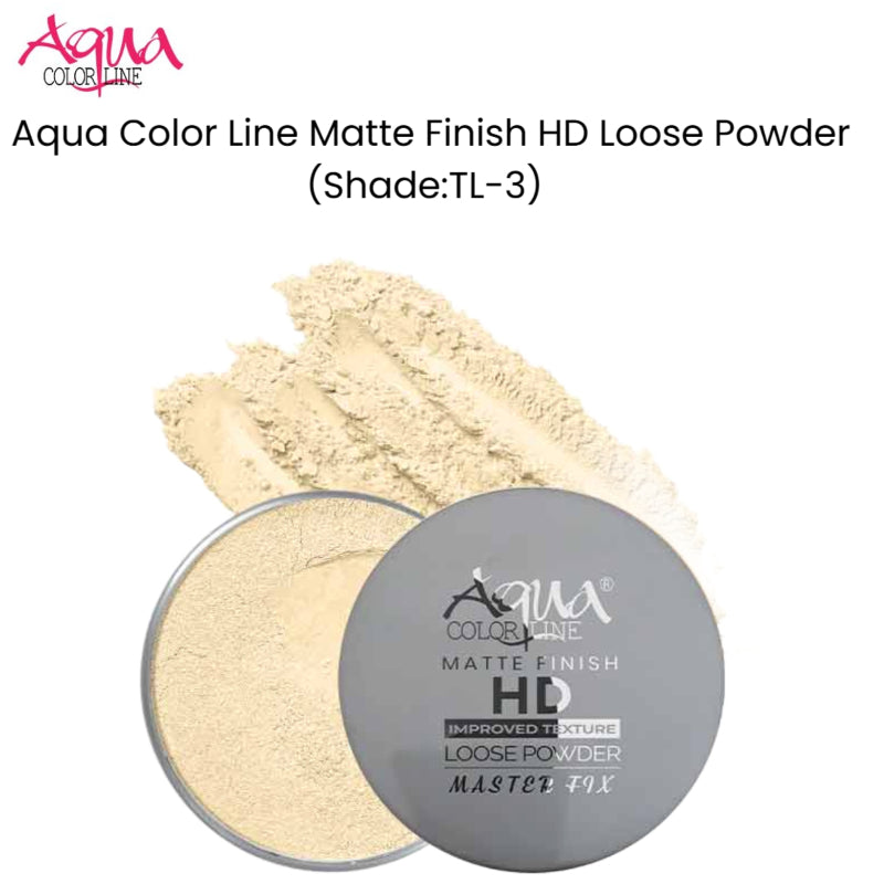 Aqua Color Line Matte Finish HD Loose Powder (Shade:TL-4)