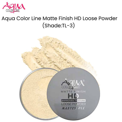 Aqua Color Line Matte Finish HD Loose Powder (Shade:TL-4)