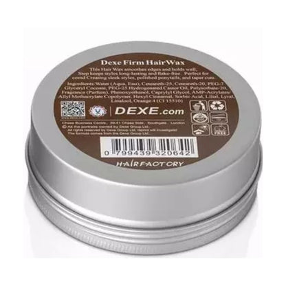 DEXE Firm Hair Wax Strong Hold 130 g Long-Lasting Hold & Defined Hairstyle (Brown)