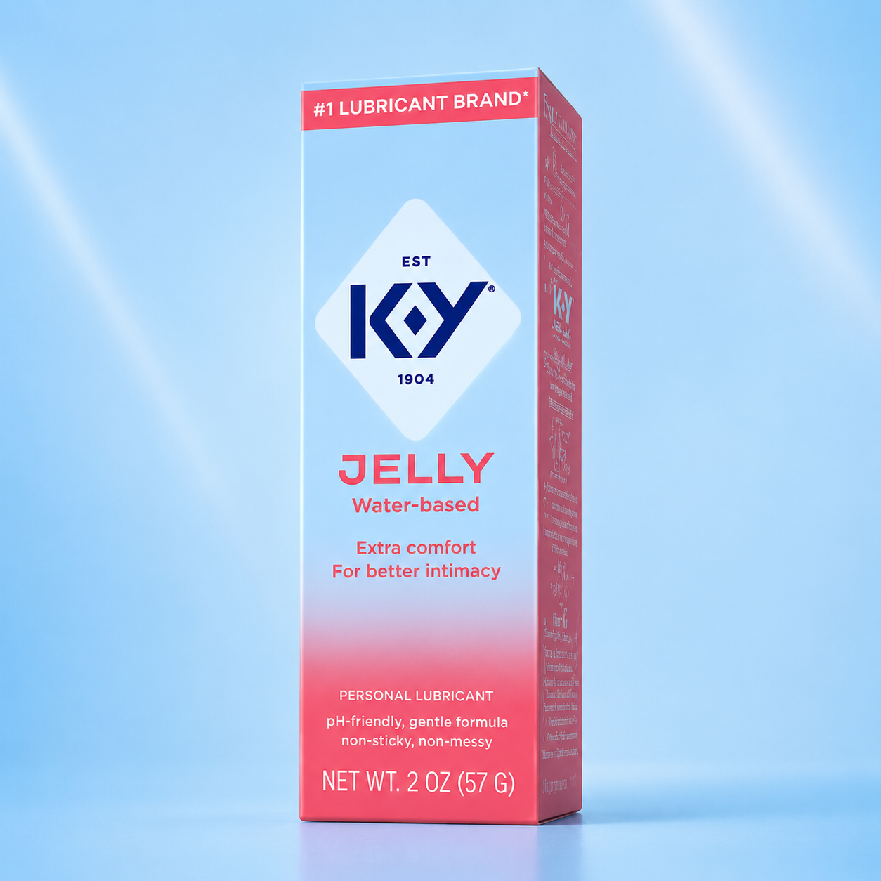 INNO Original K-Y Jelly Water Based Personal Lubricant 57g | KY Jelly Lubricant Gel | Non-Sticky pH Friendly | Compatible wit