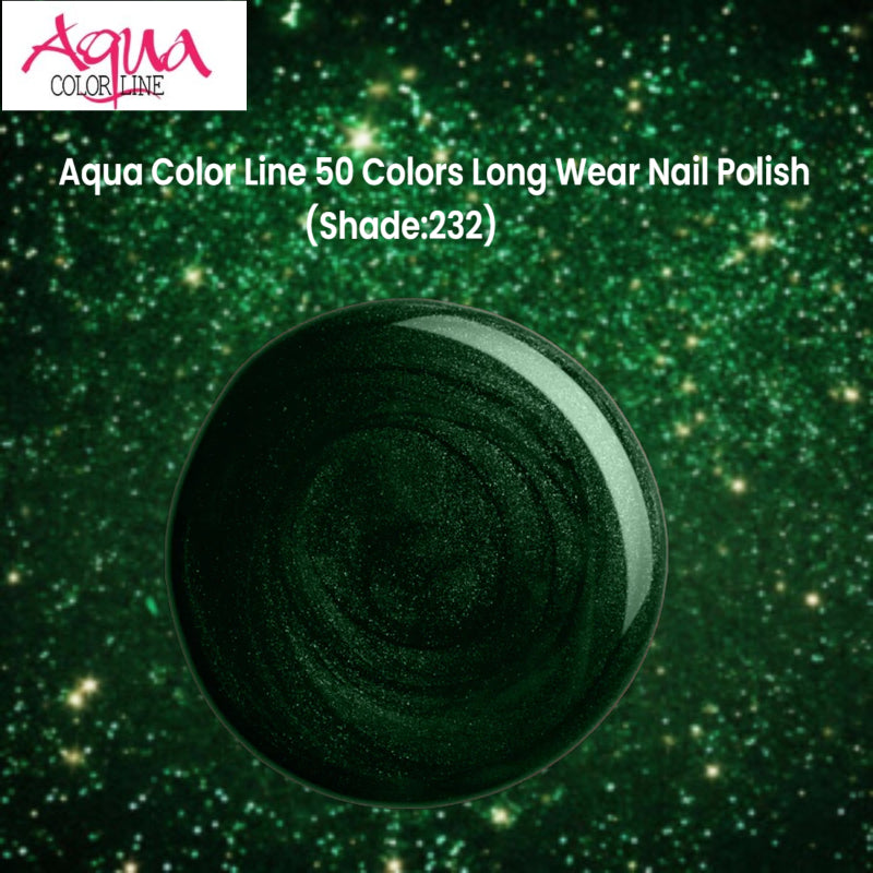 Aqua Color Line 50 Colors Long Wear Nail Polish (Shade:232)