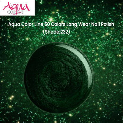 Aqua Color Line 50 Colors Long Wear Nail Polish (Shade:232)
