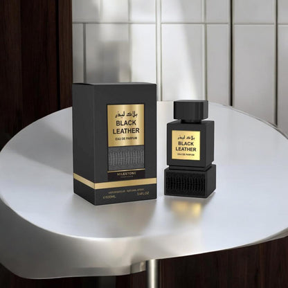 Milestone Parfums Black Leather Eau De Parfum 100ml – Long Lasting Bold Leather Fragrance for Men & Women