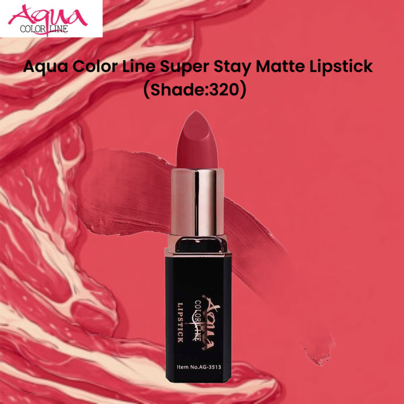 Aqua Color Line Super Stay Matte Lipstick (Shade:320)