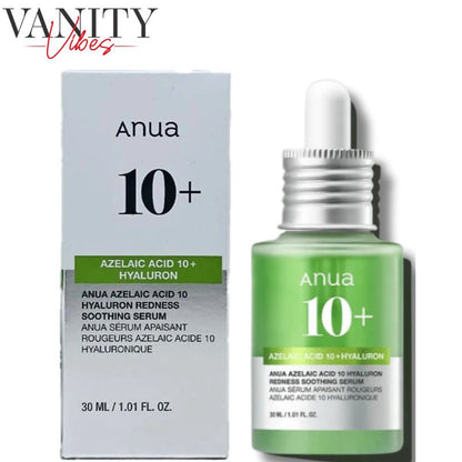 Anua Azelaic Acid 10% Hyaluron Redness Soothing Serum 30 ml Calms & Reduces Skin Redness (K Beauty)
