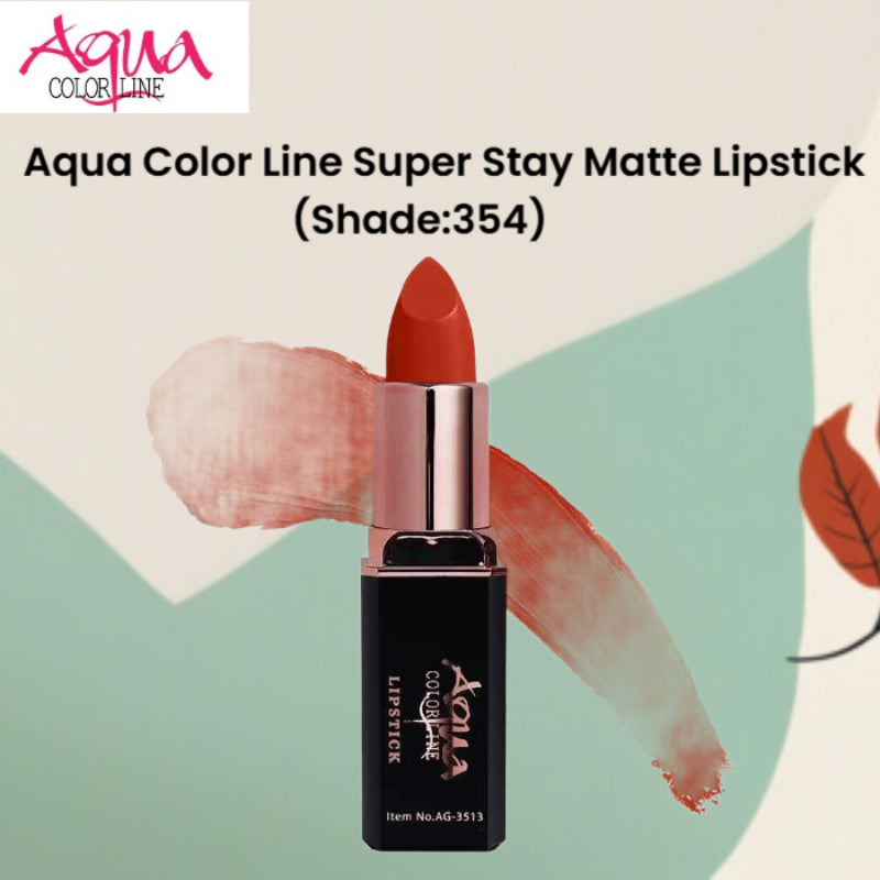 Aqua Color Line Super Stay Matte Lipstick (Shade:354)