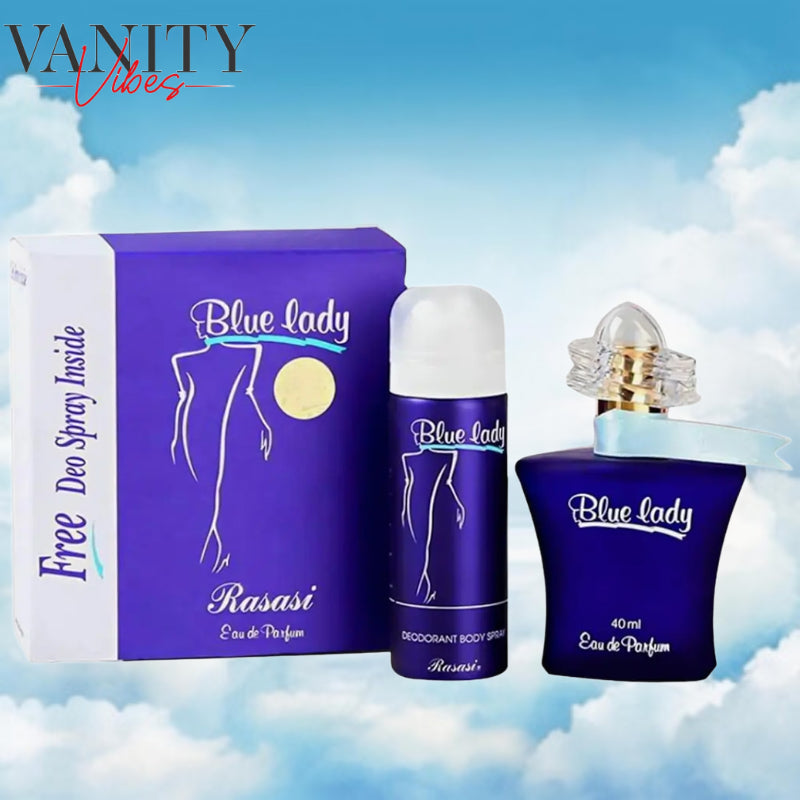 Rasasi Blue Lady EDP Women 40ml with Free deo 50ml for Women
