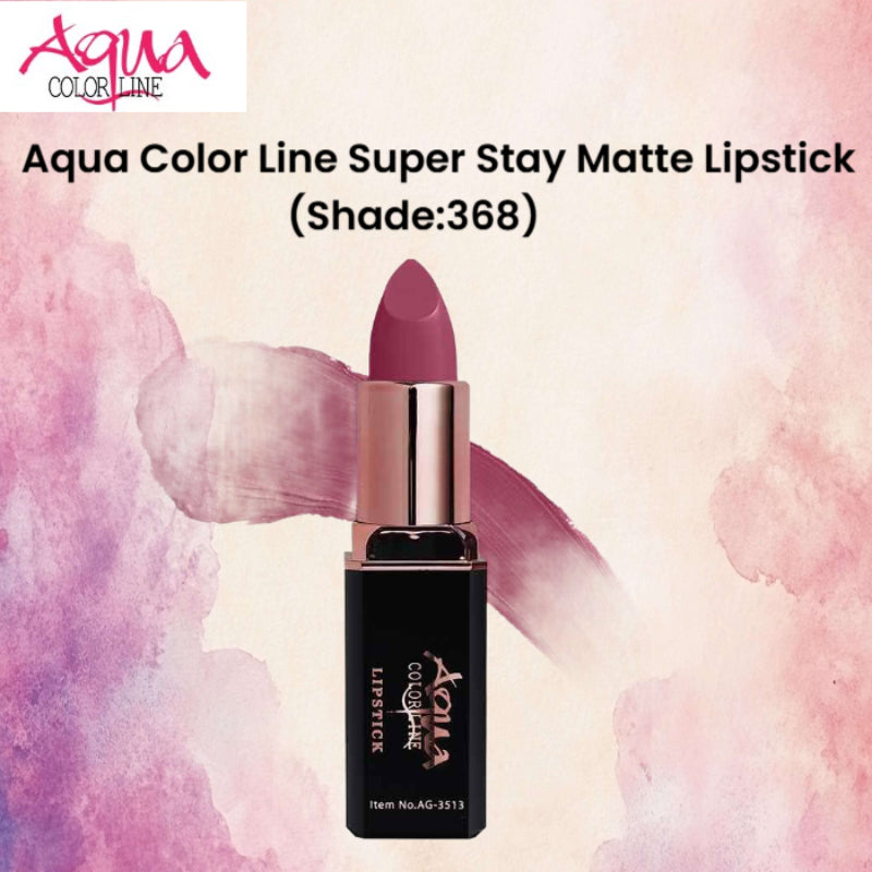 Aqua Color Line Super Stay Matte Lipstick (Shade:368)