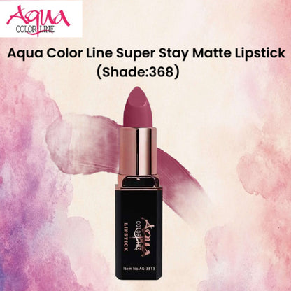 Aqua Color Line Super Stay Matte Lipstick (Shade:368)