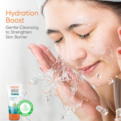 VLCC Hydra Nourish Serum Face Wash with Hyaluronic Acid Serum & Aloe Vera 150ml