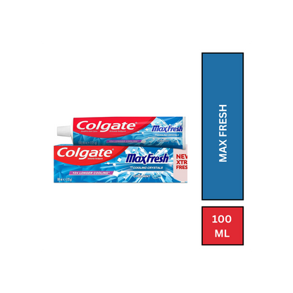 Colgate MaxFresh Toothpaste with Cooling Crystals Cool Mint 100ml New Extra Fresh Formula