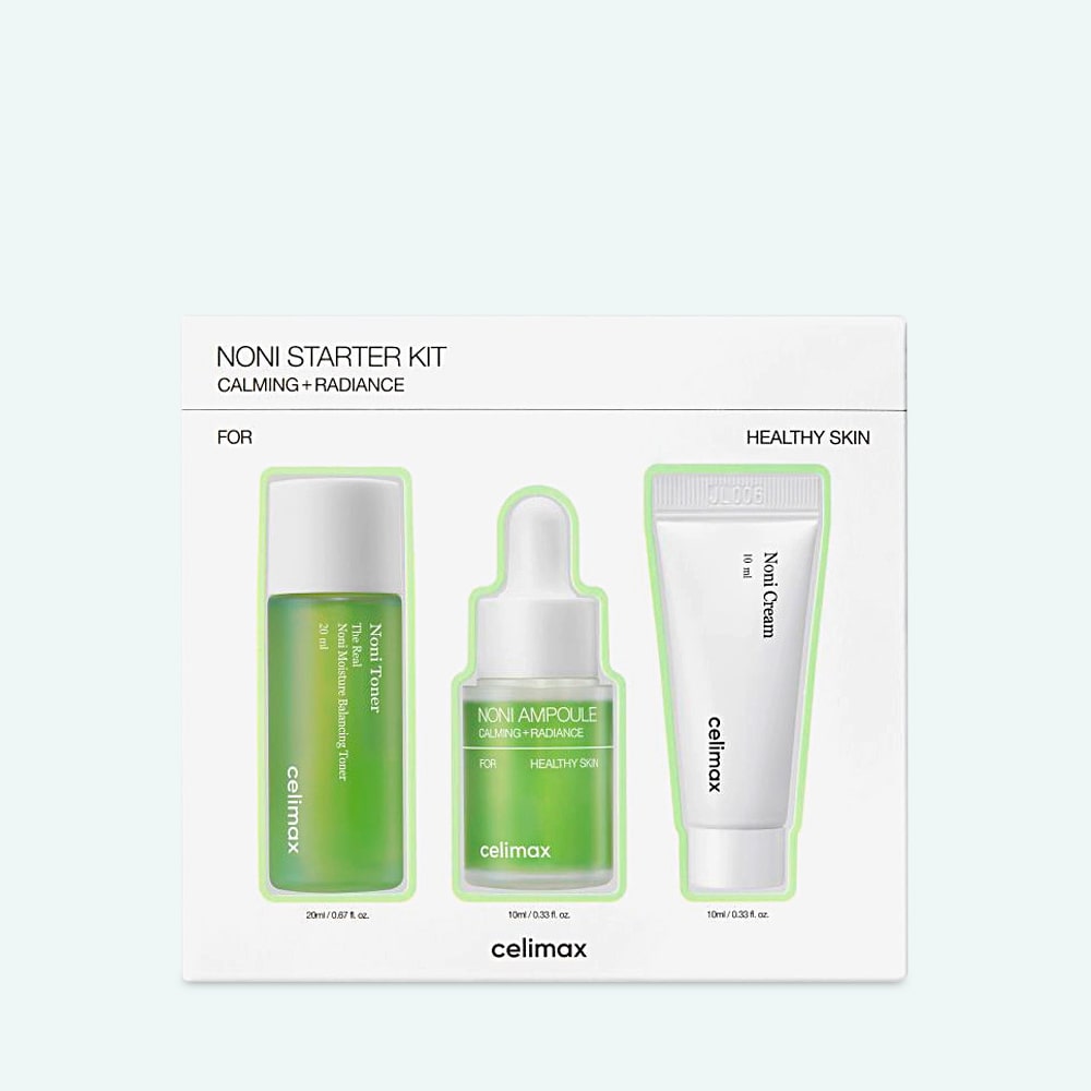 Celimax Noni Starter Kit Calming & Radiance Skincare Set Healthy Glowing Skin Care (K Beauty)