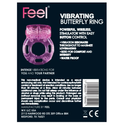 INNO Feel Butterfly Ring powerful, wireless with easy button control condoms