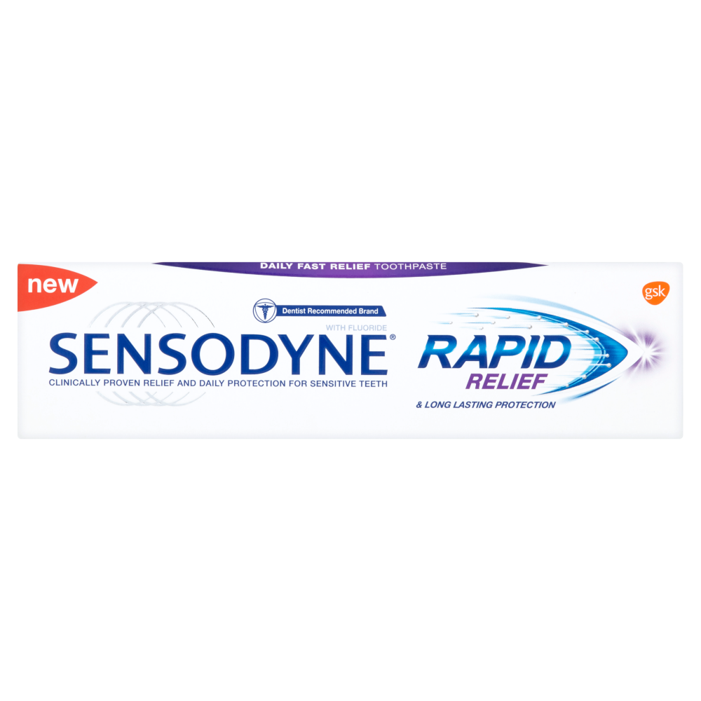 Sensodyne Rapid Relief Toothpaste 75ml Fast Relief for Sensitive Teeth