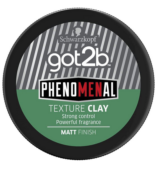 Schwarzkopf Got2b Phenomenal Texture Clay 100ml Strong Hold & Matte Finish Styling