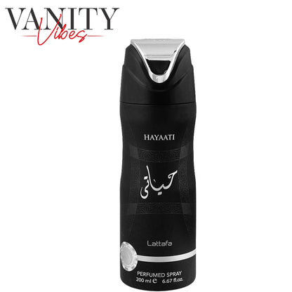 Hayaati Black By Lattafa Perfumed Body Spray 200ml