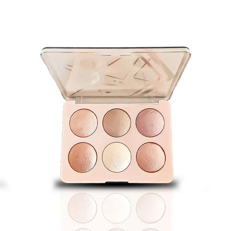 Color Institute 6 in 1 Terra cotta blushon & Highlighter Kit (Shade:02)