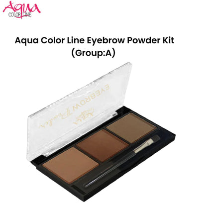 Aqua Color Line Eyebrow Powder Kit (Group:A)