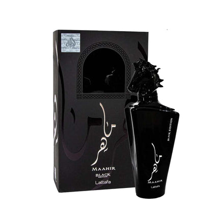 Lattafa Maahir Black Edition Perfume EDP 100ml Long Lasting Arabic Fragrance for Men