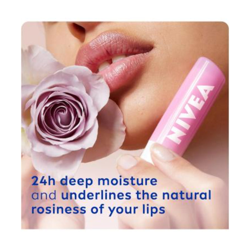 Nivea 24h Soft Rose Lip Balm 4.8g