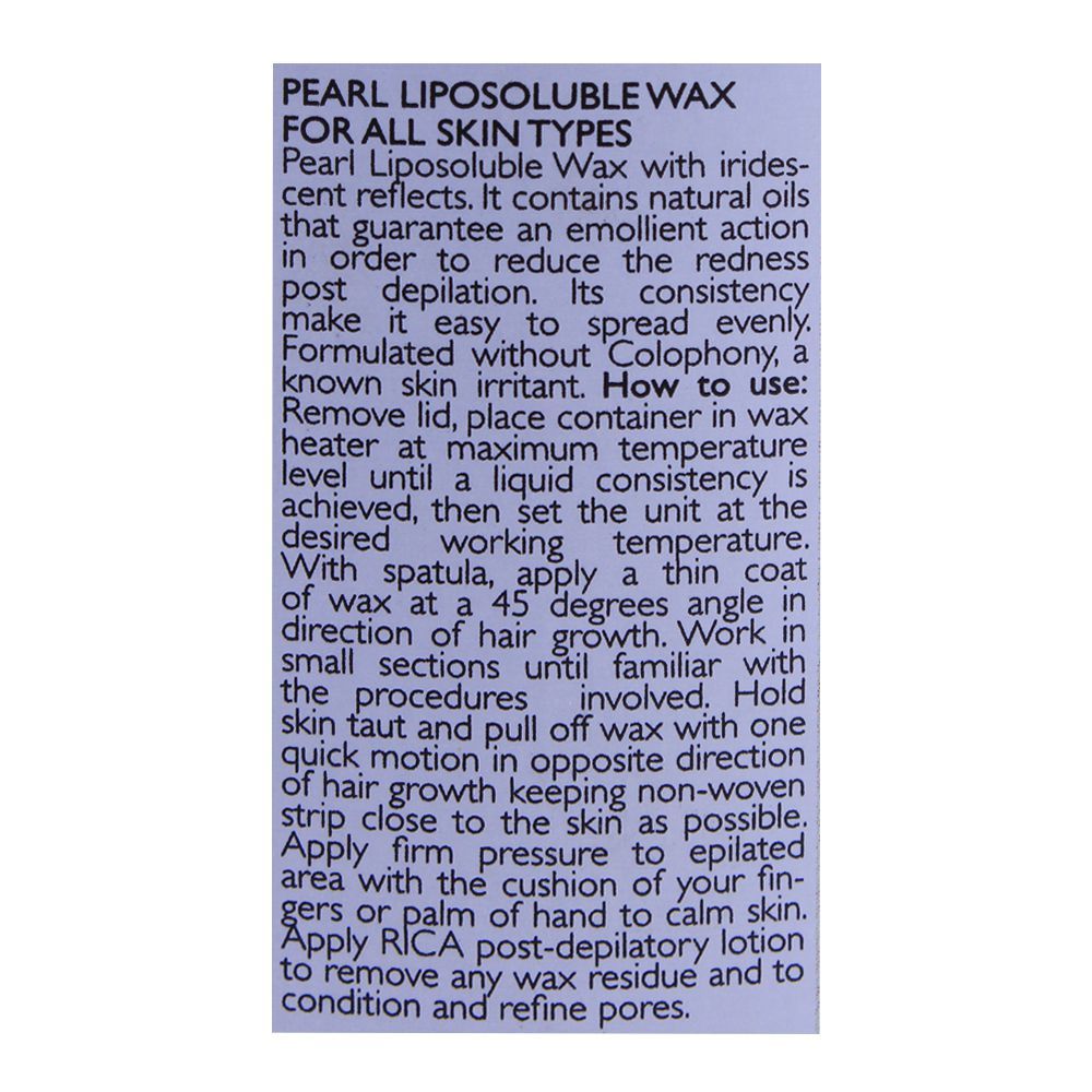 RICA Pearl Lisposoluble Wax For All Skin Types 800ml