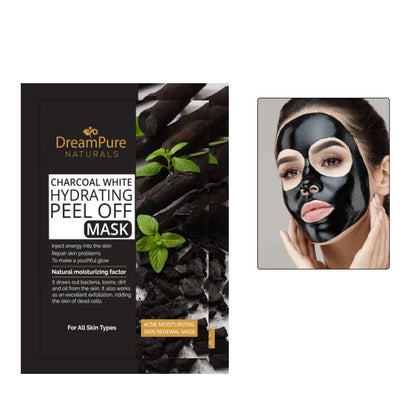 Dream Pure Naturals Charcoal white Hydrating Peel Off Mask (10 Sachet)