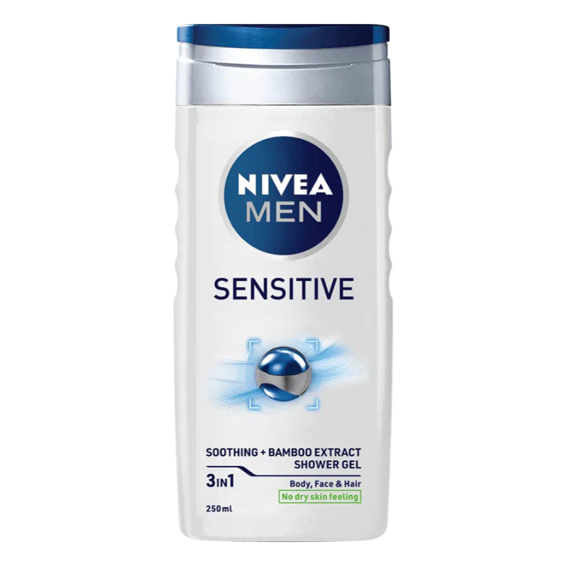 Nivea Men Sensitive Soothing + Bamboo Extract Shower Gel 3in1 250ml