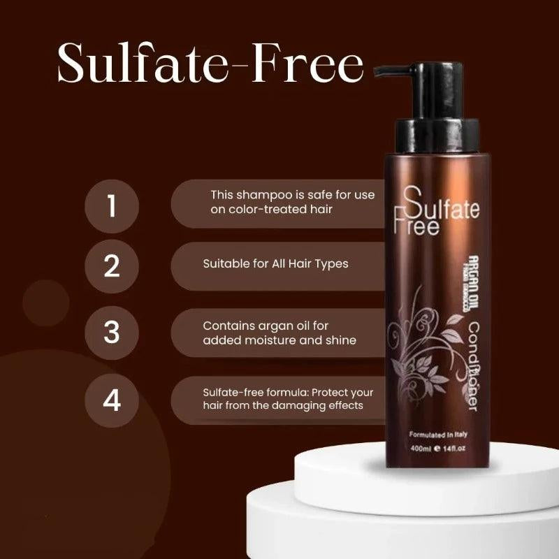 Sulphate Free Argan Oil Conditioner 400ml – Deep Nourishing Hair Care for Soft, Smooth, Frizz Free & Shiny Hair