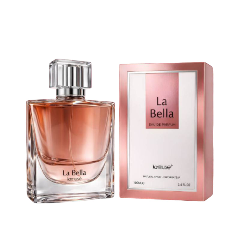 LA MUSE La Bella by Lamuse Eau de Parfum 100ml - Long Lasting Floral Fruity Sweet Fragrance Perfume for Women Elegant Daily W