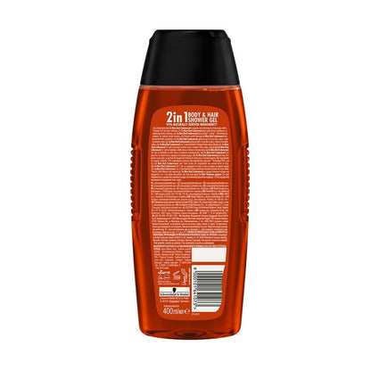 Fa Men Red Cedarwood 2-in-1 Body & Hair Shower Gel 250ml – 95% Naturally Derived Ingredients, 100% Recycled Bottle