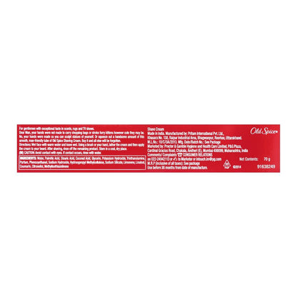 Old Spice Lather Shaving Cream with Original Fragrance 70 g Smooth Shave & Masculine Scent