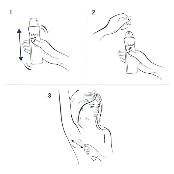 Dove Invisible Dry Clean Touch Antiperspirant Spray 150 ml Long Lasting Protection & Invisible Finish
