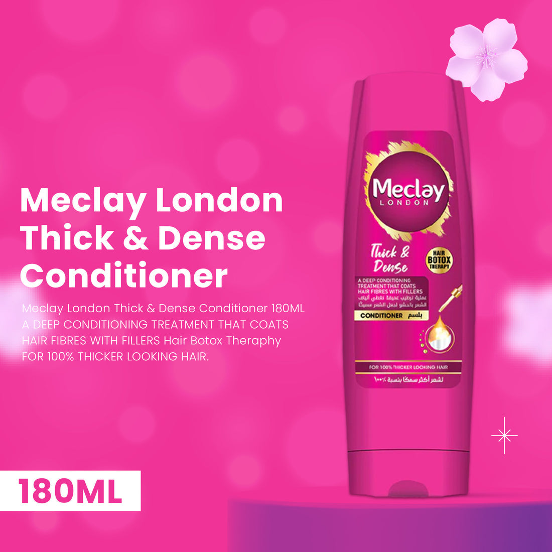 Meclay London Thick & Dense Hair Botox Therapy Conditioner 180ml