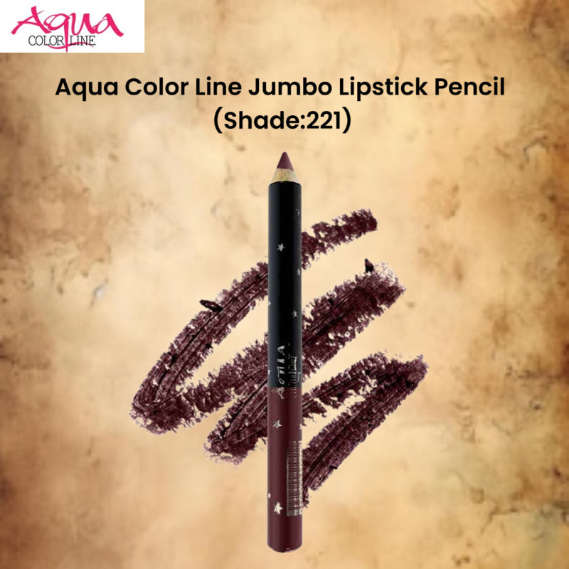 Aqua Color Line Jumbo Lipstick Pencil (Shade:221)