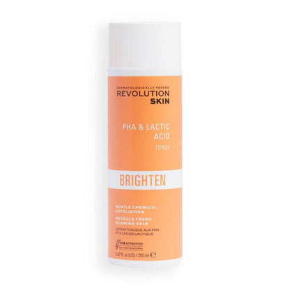 Revolution Skincare PHA & Lactic Acid Toner Brighten 200ml Exfoliating & Radiance-Boosting Toner