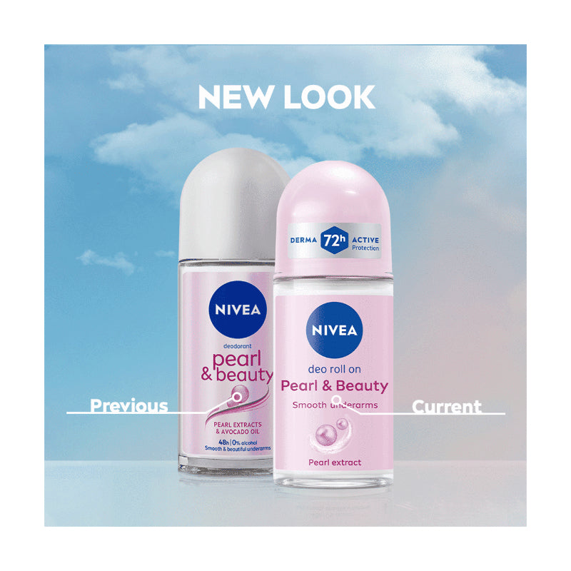 Nivea Anti Perspirant Pearl & Beauty Roll on Pearl & Avocado Oil 50ml