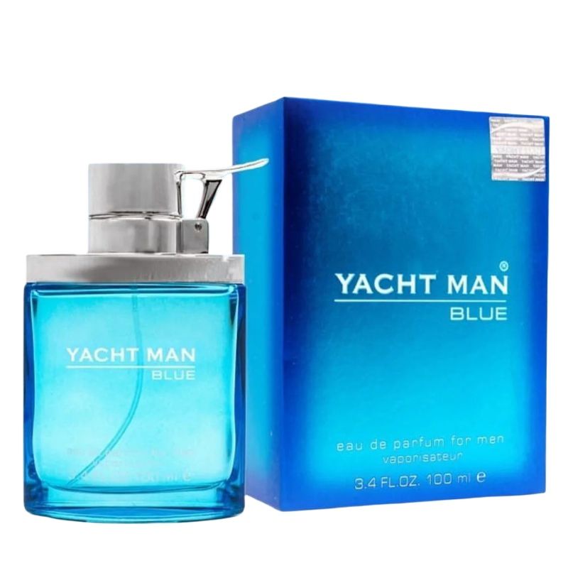 Yachtman Yacht Man Blue Eau de Parfum for Men 100ml - Long Lasting Fresh Aquatic Masculine Luxury Fragrance Spray