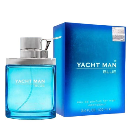 Yachtman Yacht Man Blue Eau de Parfum for Men 100ml - Long Lasting Fresh Aquatic Masculine Luxury Fragrance Spray