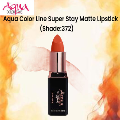Aqua Color Line Super Stay Matte Lipstick (Shade:372)