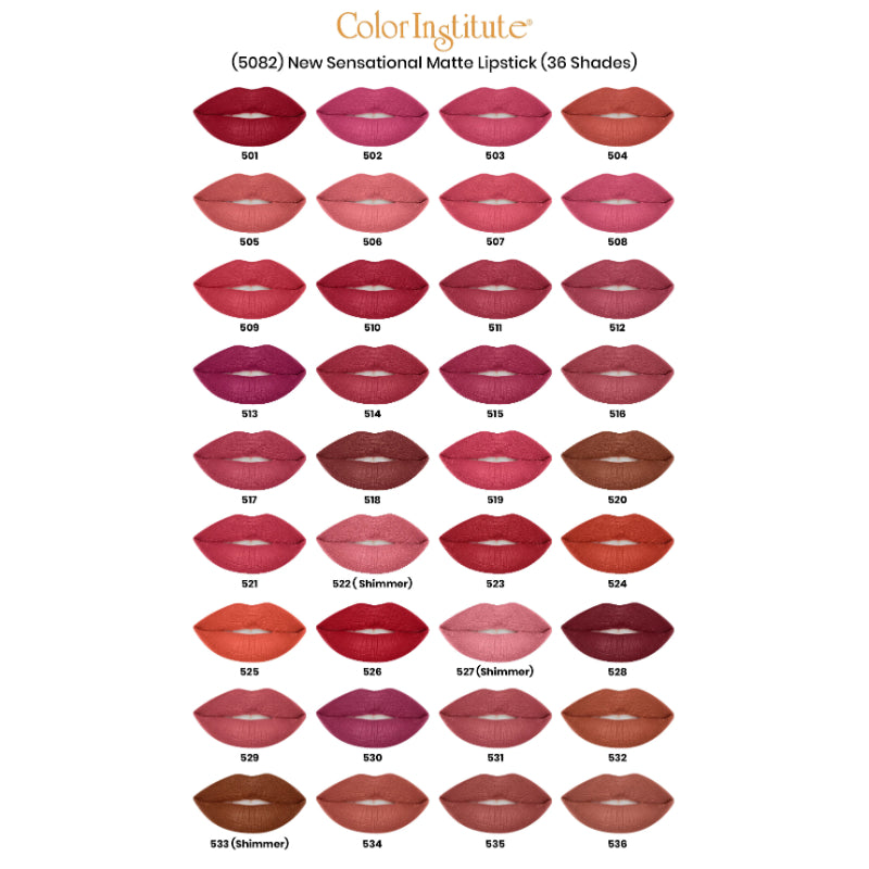 Color Institute New Sensational Matte Lipstick (Shade:501)