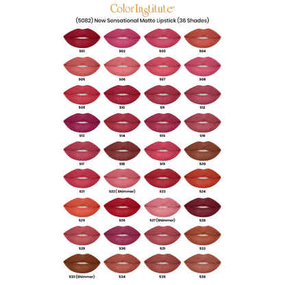 Color Institute New Sensational Matte Lipstick (Shade:501)