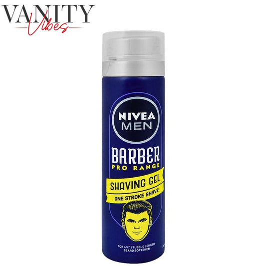 Nivea Men Barber Pro Range Shaving Gel One Stroke Shave 200ml Smooth & Comfortable Shave