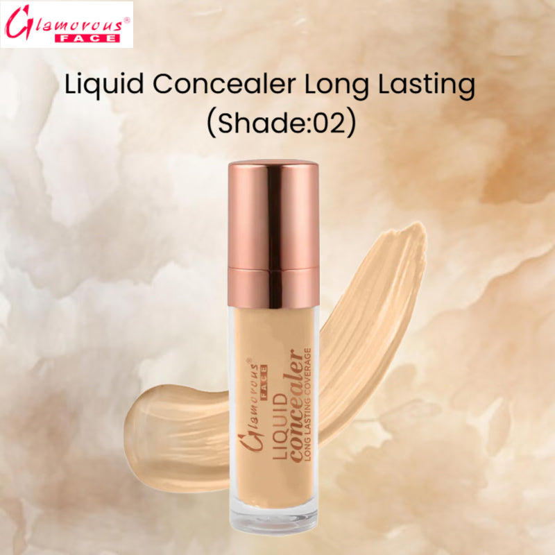 Glamorous Face Liquid Concealer Long Lasting (Shade:02)